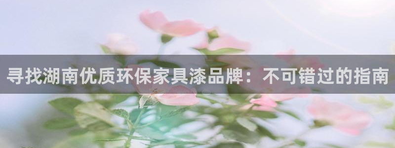 杏耀平台官方登录：寻找湖南优质环保家具漆品牌：不可错过的指南